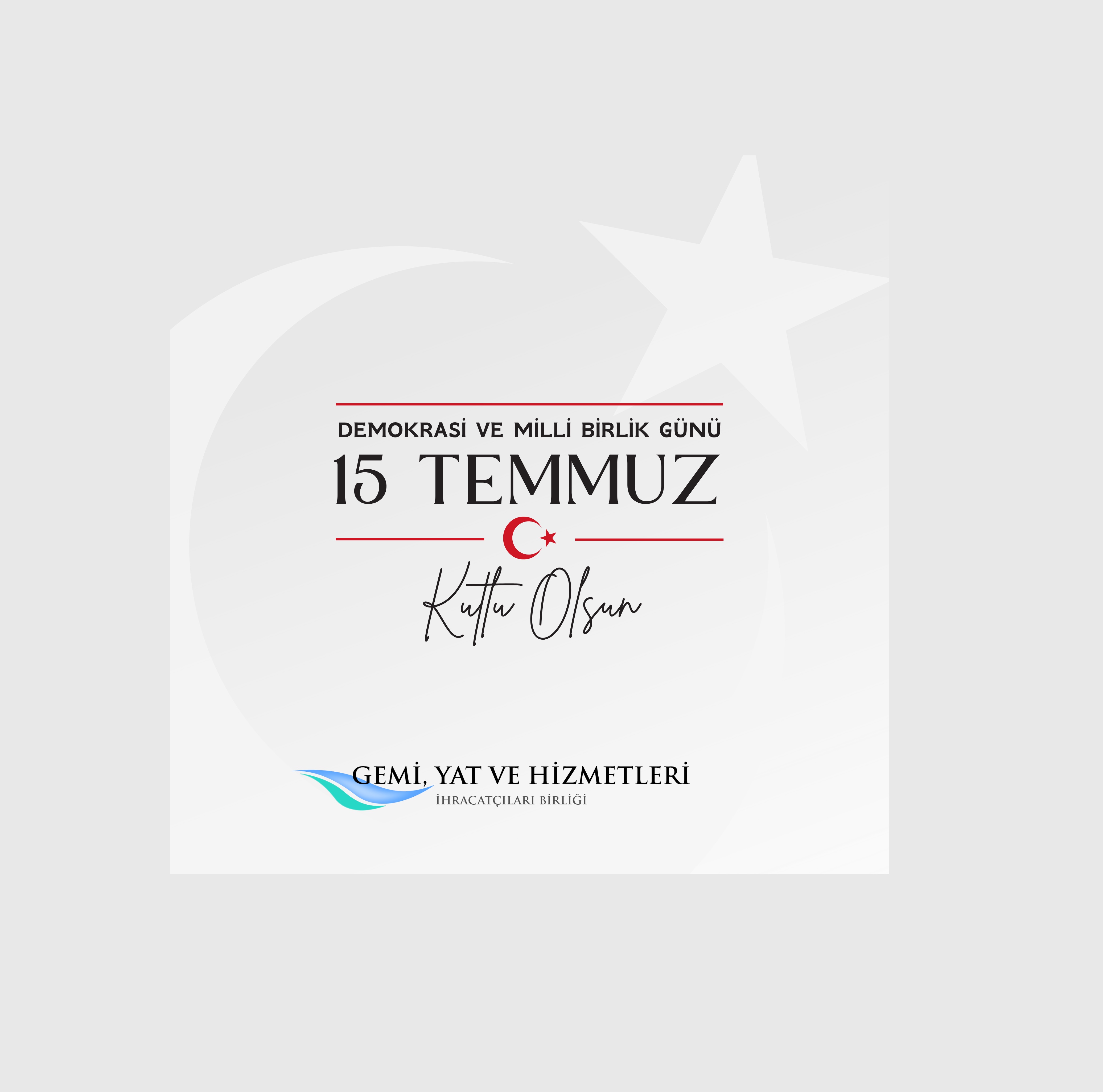 15 Temmuz Demokrasi ve Milli Birlik Günü Kutlu Olsun